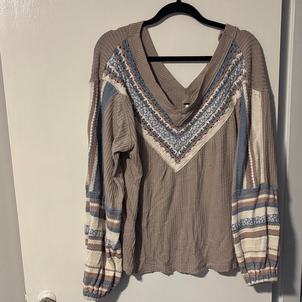 Free People Off the Shoulder Knit Top